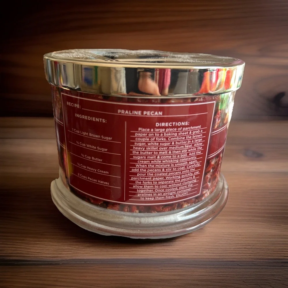 HomeWorx Slatkin‎ + Co Praline Pecan 4-Wick Candle New 14 Oz